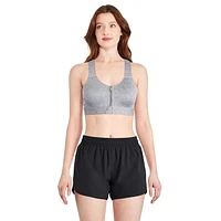 Athletic Works Women's Zipper Bra, Sizes S-3XL