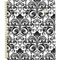 Cambridge Large Black & White Scroll 2024 Weekly/Monthly Planner, Weekly/Monthly Planner