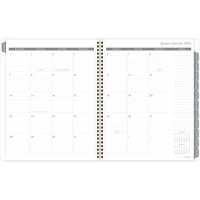 Cambridge Large Black & White Scroll 2024 Weekly/Monthly Planner, Weekly/Monthly Planner