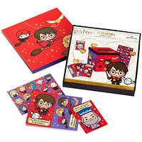 Hallmark Valentines Day Cards for Kids and Mailbox for Classroom Exchange, Harry Potter (1 Box, 32 Valentine Cards, 35 Stickers, 1 Teacher Card)