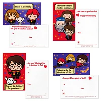 Hallmark Valentines Day Cards for Kids and Mailbox for Classroom Exchange, Harry Potter (1 Box, 32 Valentine Cards, 35 Stickers, 1 Teacher Card)