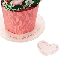 Hallmark Paper Wonder Pop Up Valentines Day Card, Displayable Bouquet (Happy Heart)