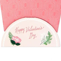 Hallmark Paper Wonder Pop Up Valentines Day Card, Displayable Bouquet (Happy Heart)