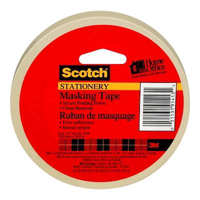 Scotch® Stationery Masking Tape, Scotch® Tape 3436-C-RP12