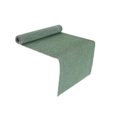 Runner De Table À Côtelé Chambray (Mint Green) - Ensemble De 2