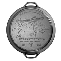 Lodge Yellowstone™ 17 Inch “So Wild, So Angry” Dual Handle Pan