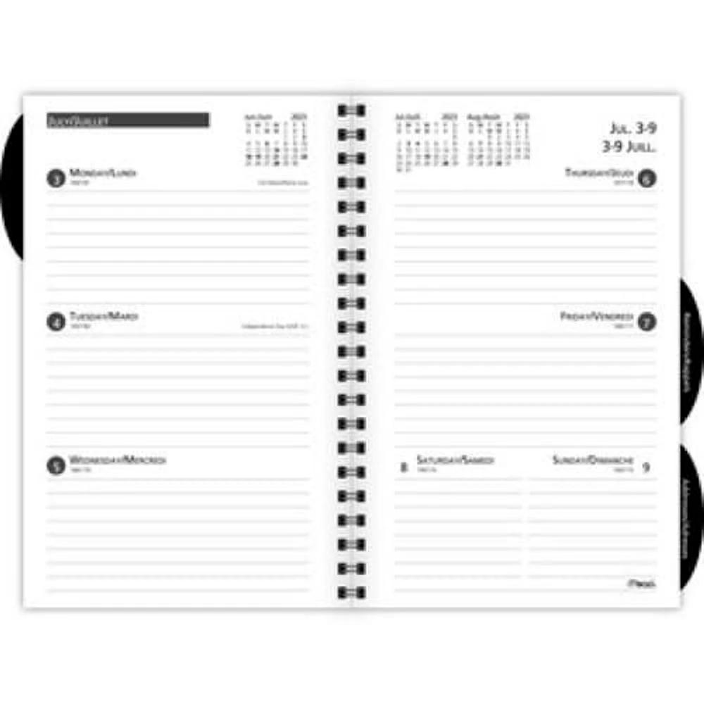 Mead Medium 2024 Weekly/Monthly Poly Planner Asst, Planner