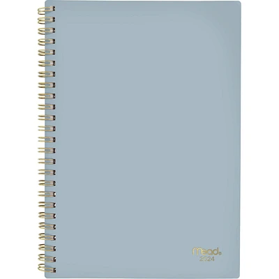 Mead Small Sky Gray 2024 Weekly/Monthly Planner, Planner