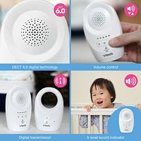 VTech DM1111-2, Enhanced Range Digital Audio Baby Monitor, 2 Parent Units, DM1111-2