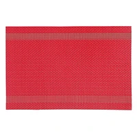 Vinyl Placemat (Mackenzie) (Red) - Set of 12