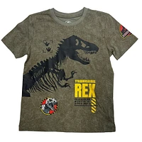 Jurassic World Boys Trex Isla Profile Short Sleeve Crew