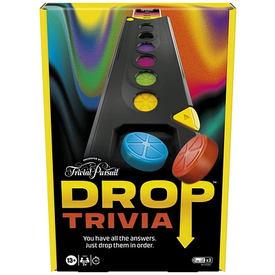 Drop Trivia Game, Electronic Party Board Game from Trivial Pursuit, Ages 13 and up