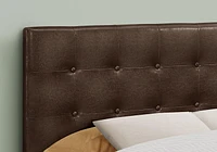 Monarch Specialties Bed, Headboard Only, Full Size, Bedroom, Upholstered, Pu Leather Look, Brown, Transitional