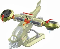 MEGA Halo UNSC Hornet Recon Aircraft Building Toy with 2 Micro Action Figures (291 pcs), Ages 8+