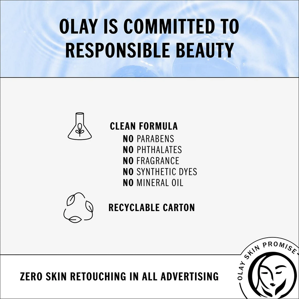 Olay Regenerist Hyaluronic + Peptide 24 Face Moisturizer, Fragrance-Free, SPF 30, 50 mL