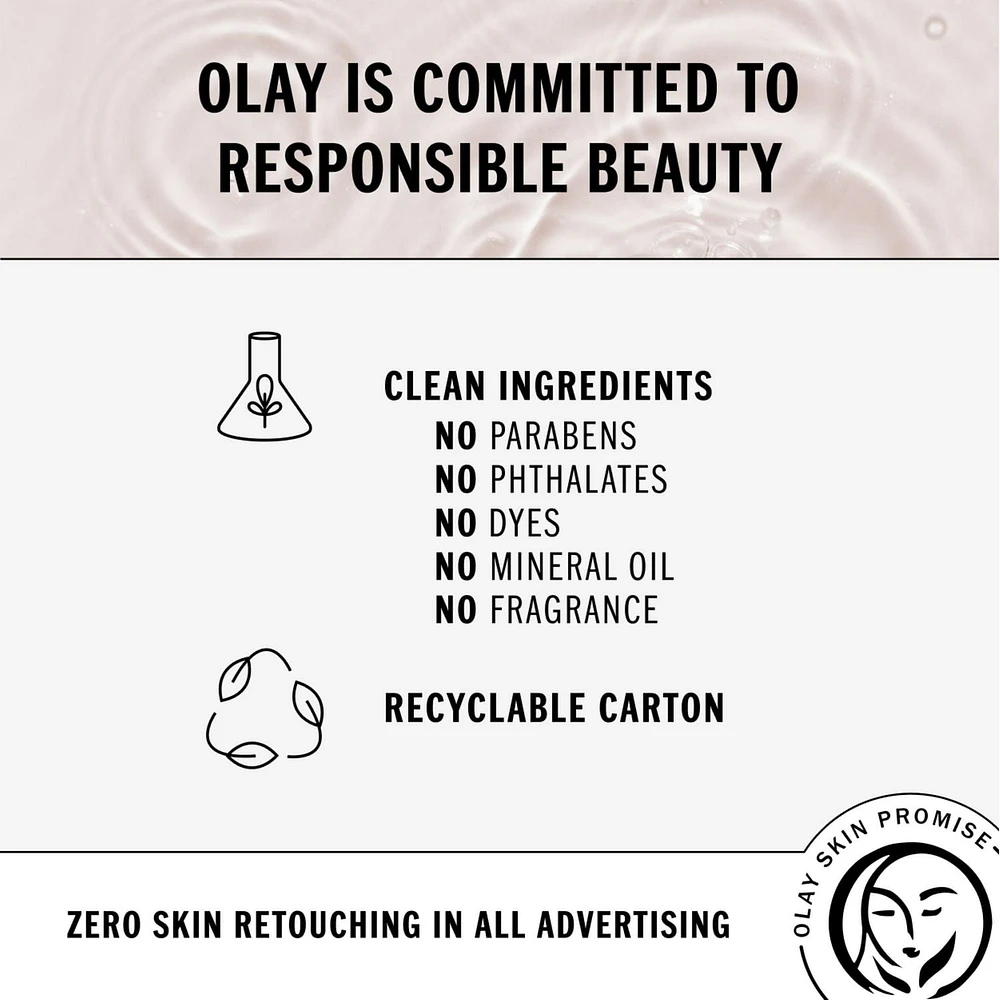 Sérum à l’huile de noix de coco Olay, rehausseur d’effet antioxydant nourrissant, non parfumé