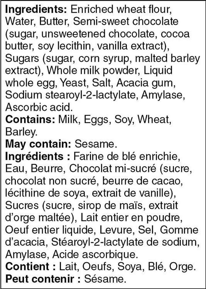 Pâtisseries chocolatines Mon marché fraîcheur 4 pâtisseries, 260 g