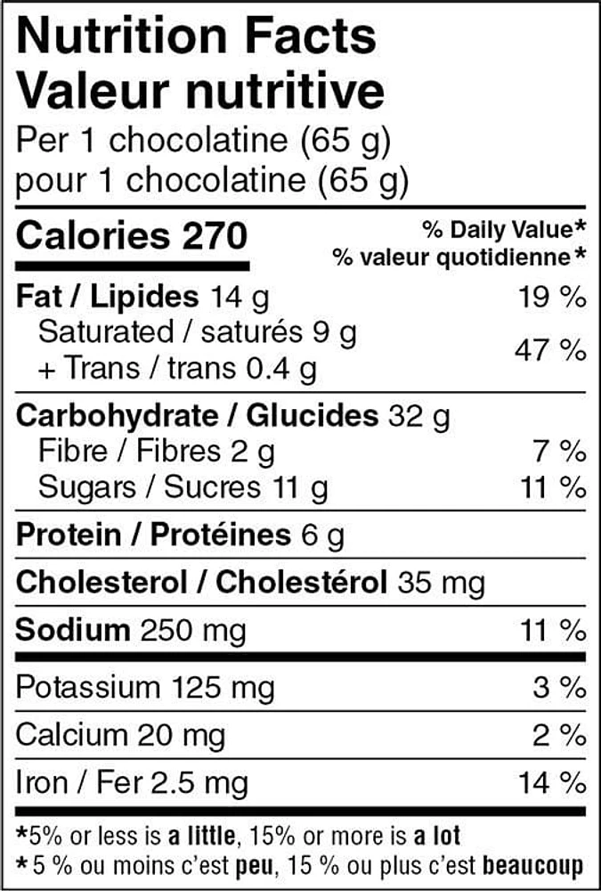 Pâtisseries chocolatines Mon marché fraîcheur 4 pâtisseries, 260 g