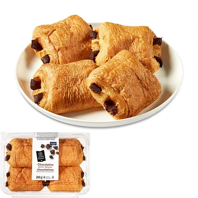 Pâtisseries chocolatines Mon marché fraîcheur 4 pâtisseries, 260 g