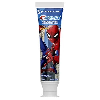 Crest Kid's Toothpaste, featuring Marvel's Spiderman, Strawberry Flavour, 100 mL