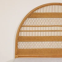 Rattan Wall-Mounted Headboard Horizontal Lines from the collection Balka South Shore