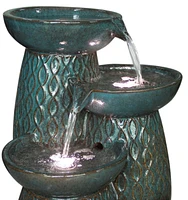 Outdoor Fountain With Led Light