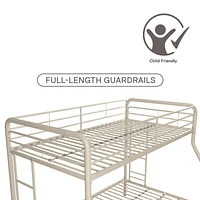 DHP Dusty Twin over Full Metal Bunk Bed