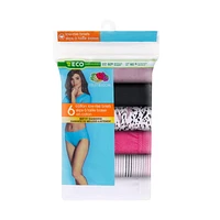 Culottes taille basse en coton Fruit of the Loom pour dames