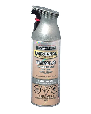 Rust-Oleum Universal All-Surface Enamel - Satin Nickel, 340g