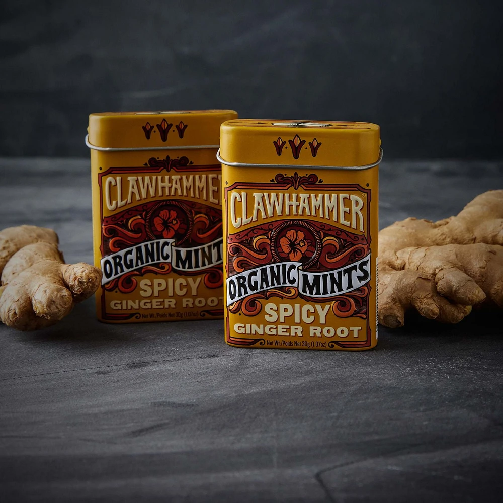 Clawhammer Certified Organic Mints - Spicy Ginger Root