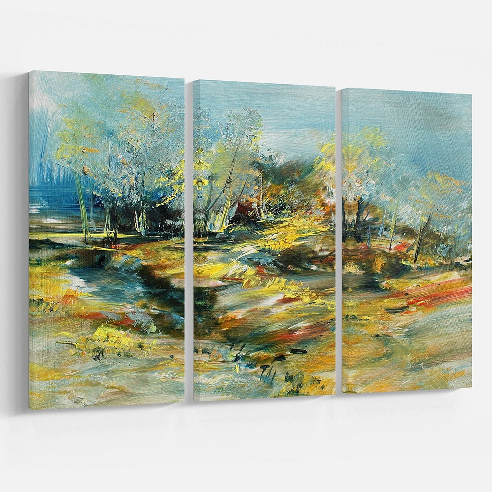 Design Art Abstract Landscape Canvas Print