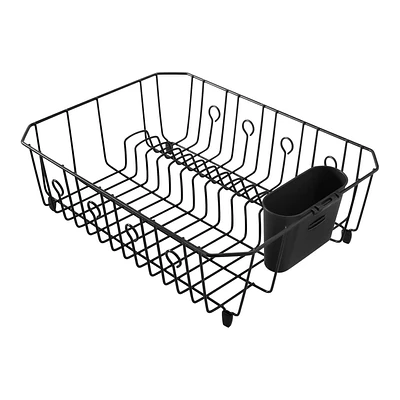 Rubbermaid Large Chrome Deluxe Dish Drainer Set