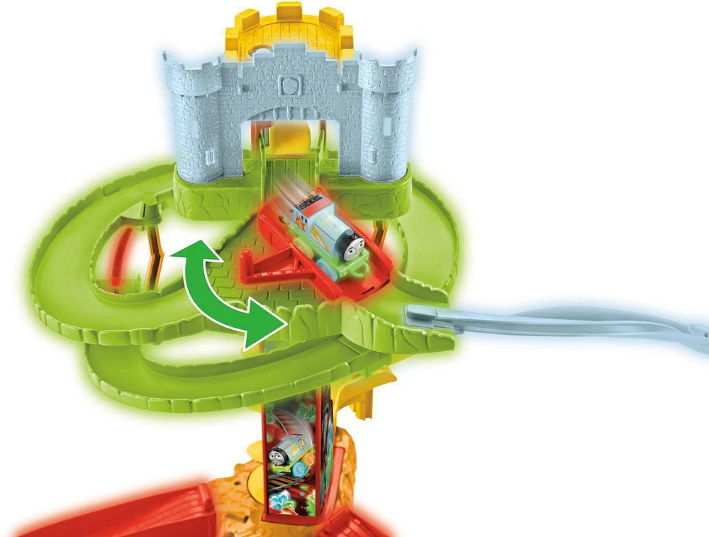 Fisher-Price Thomas & Friends Minis Glow in the Dark Twist-n-Turn Stunt Set