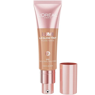 L'Oréal Paris Lumi Le Glow Tint, Skin Tint Foundation, Radiant Illuminating Lightweight Liquid Foundation
