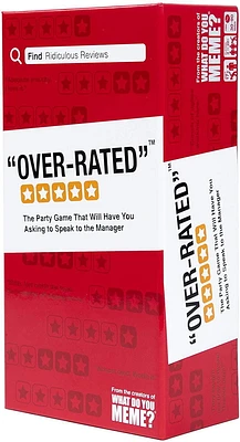 Over-Rated Adult Party Game by What Do You Meme?, A game of ridiculous reviews!