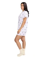 Peanuts Ladies Notch Collar & Short Pajama Set - Online Exclusive