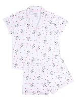 Peanuts Ladies Notch Collar & Short Pajama Set - Online Exclusive