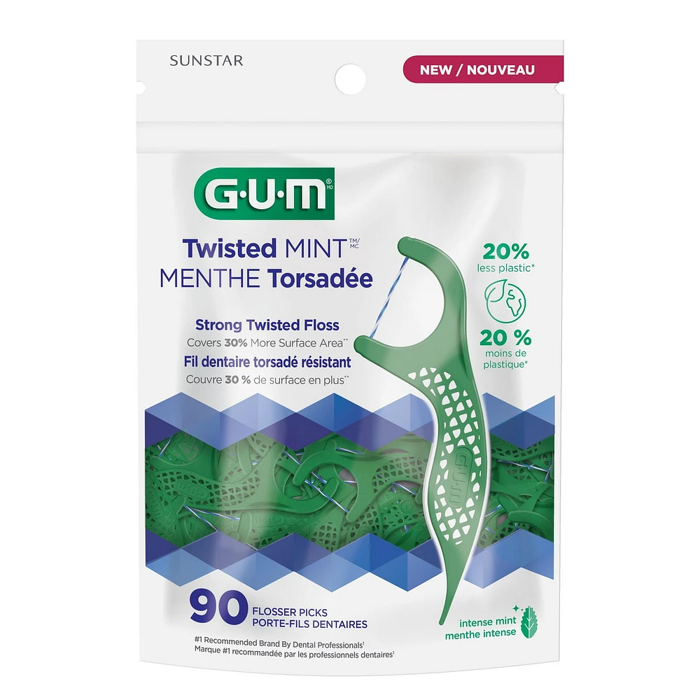 GUM® Twisted Mint™ Flosser