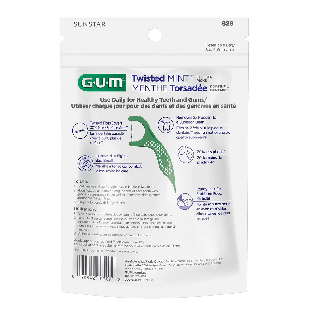 GUM® Twisted Mint™ Flosser