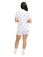 Peanuts Ladies Notch Collar & Short Pajama Set - Online Exclusive