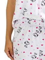 Peanuts Ladies Notch Collar & Short Pajama Set - Online Exclusive