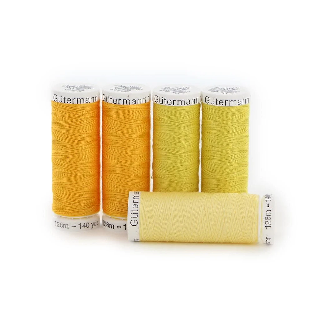 Fil tout usage Gutermann 120 à 100 % polyester paquet de 5 à gradient de couleur