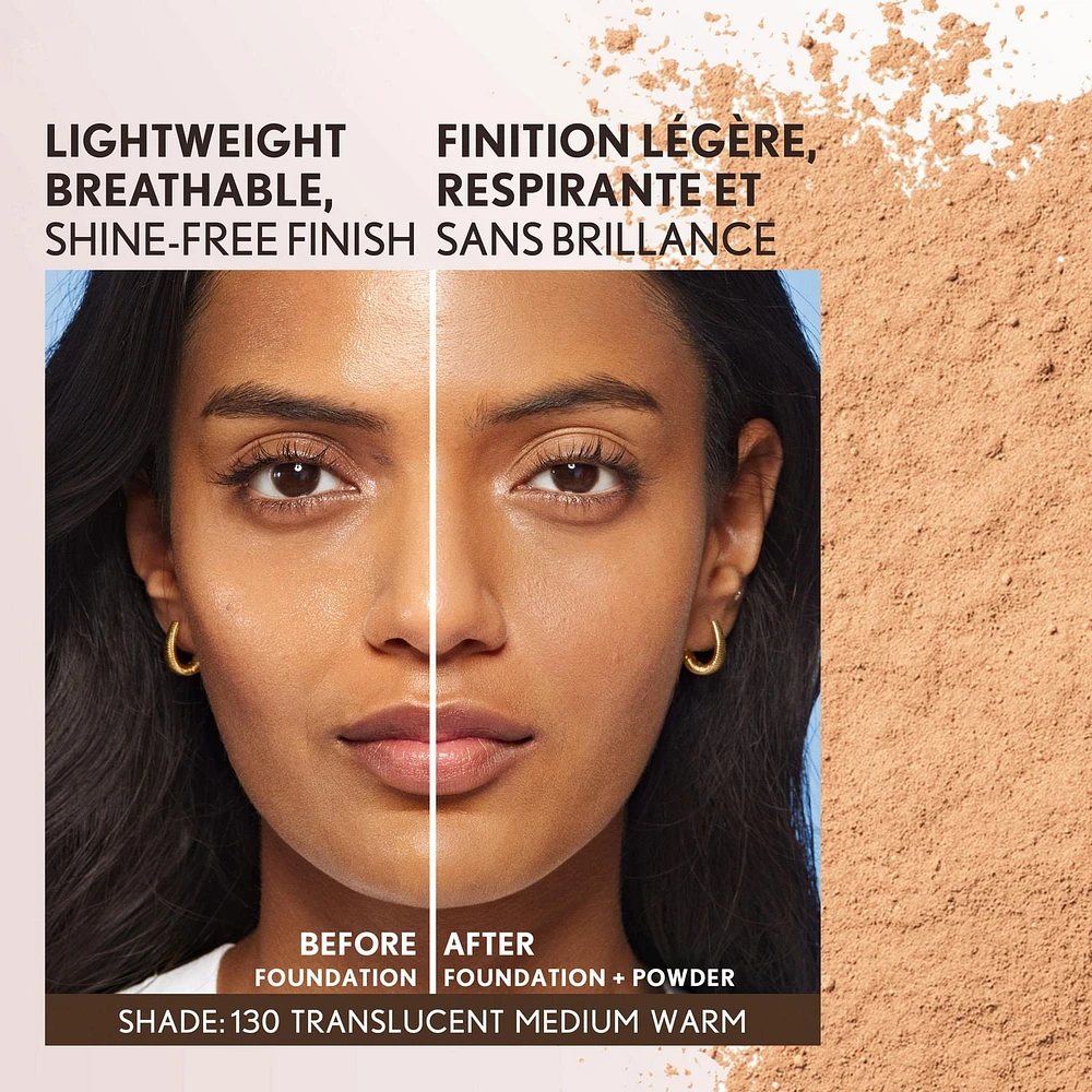 COVERGIRL Clean Invisible Loose Powder, 100% natural origin pigments & only 15 essential non-clogging ingredients, lightweight, breathable formula, Talc & Fragrance Free