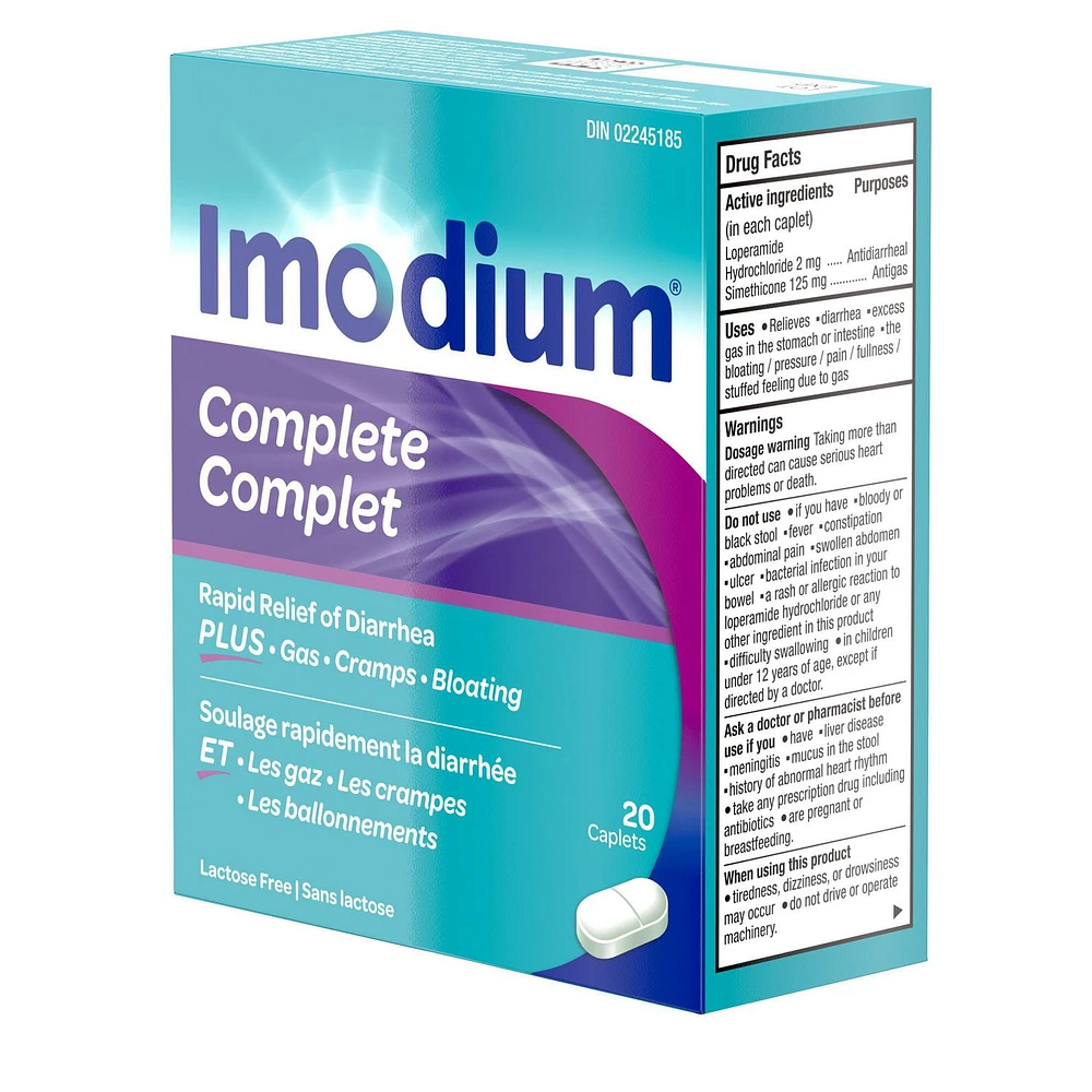 Imodium Diarrhea Relief, Quick-Dissolve Tablets, 20 Count