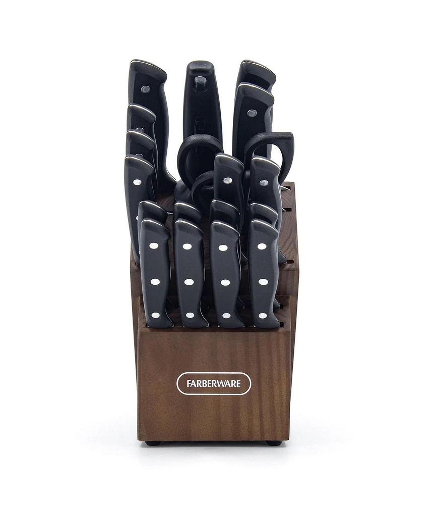 Farberware 20-Piece Stamped Knife Block Set