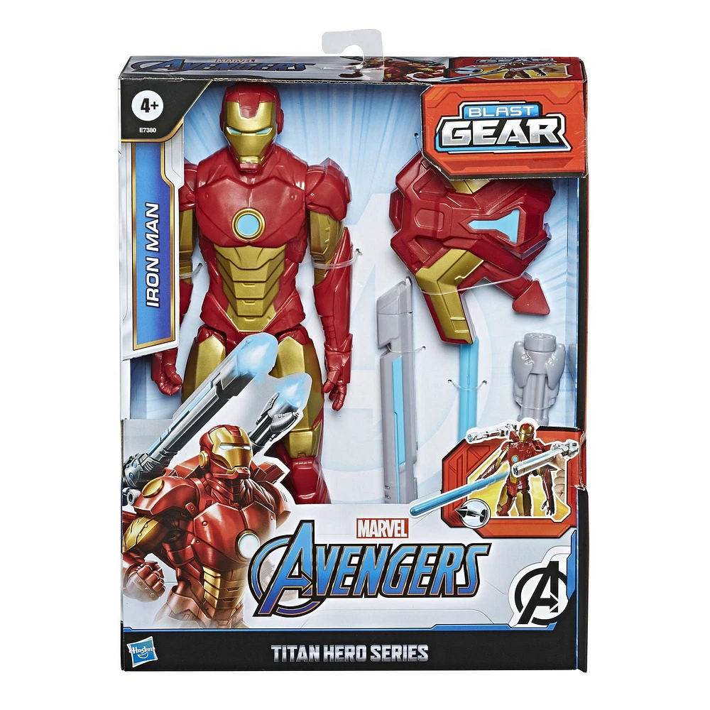 Marvel Avengers Titan Hero Series Blast Gear Iron Man Action