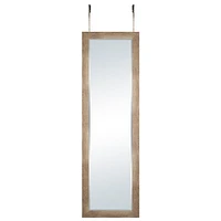 hometrends Over the Door Mirror Weathered Look 15.5” x 51.3”