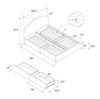 Mr. Kate Moon Upholstered Bed with Storage