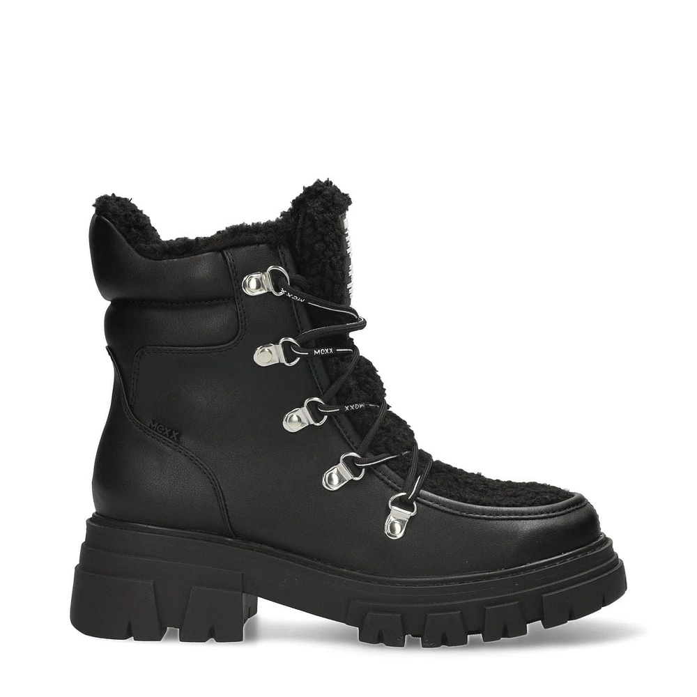 Mexx black boot with fur