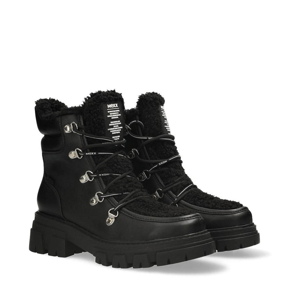 Mexx black boot with fur